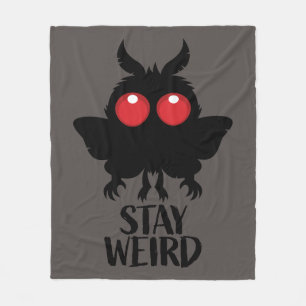 Couverture Polaire Reste Bizarre Mignon Cryptide Mothman Créature Lég