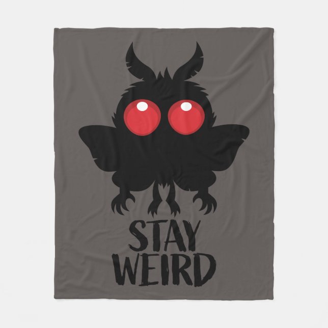 Couverture Polaire Reste Bizarre Mignon Cryptide Mothman Créature Lég (Devant)