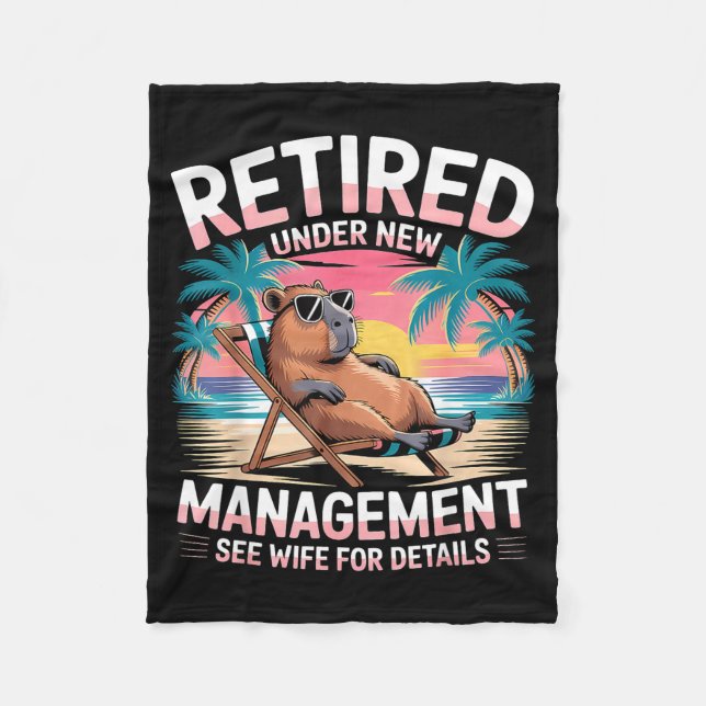 Couverture Polaire Retired Under New Management See Wife Funny Retire (Devant)