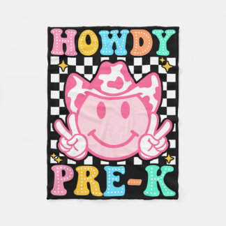Couverture Polaire Retour à l'école Howdy Pré-maternelle Mignon Weste