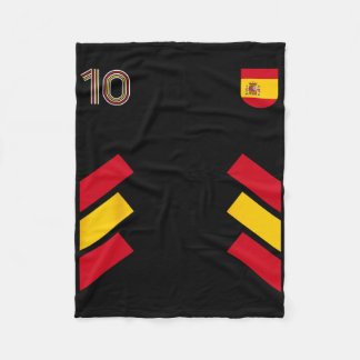 Couverture Polaire Retro10 Espagne Footbyll Espagne Soccer Drapeau Es