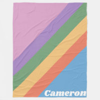 Retro Arc-en-ciel Diagonale rayures personnalisées