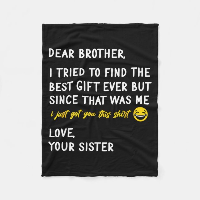 Couverture Polaire Retro Dear Brother I Tried To Find The  (Devant)
