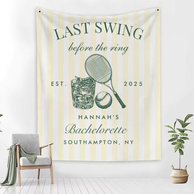 Couverture Polaire Retro Green Dernier Swing Avant La Bague Tennis Ba (Créateur téléchargé)