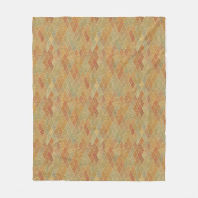 Couverture Polaire Rétro motif géométrique 2 (Devant)