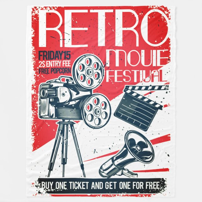 Couverture Polaire Retro Movie Festival (Devant)