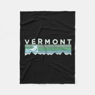 Couverture Polaire Retro Vermont Déshabilisé Long Sleeve Ski