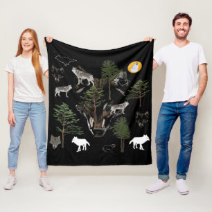 Couverture Polaire Rêve de Wolf