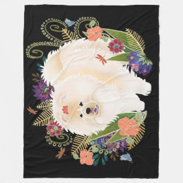 Couverture Polaire RÊVER CROYAGE crème chow