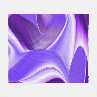 Couverture Polaire Rêves arc-en-ciel à fleurs violettes