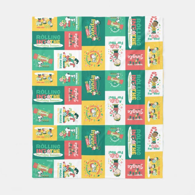 Couverture Polaire Rêves de menthe à cacahuètes | Motif de vacances (Devant)