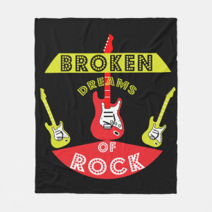 Couverture Polaire Rêves de rock guitare électrique Rock Music Am