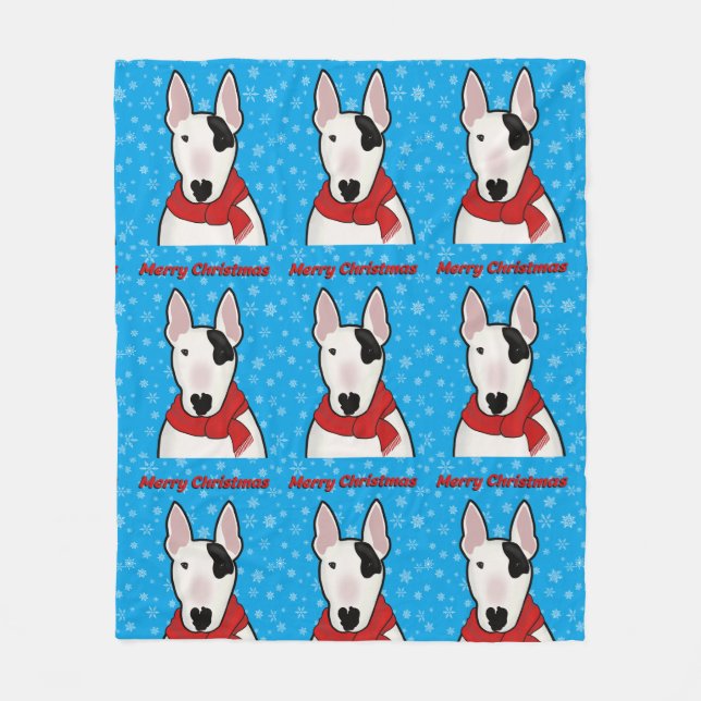 Couverture Polaire Rex The TV Terrier Joyeux Noël Jeu (Devant)