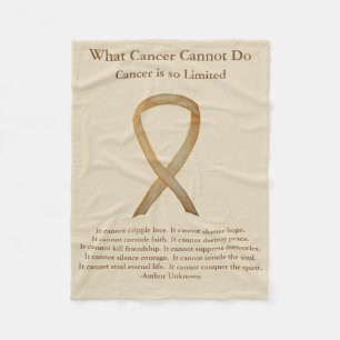 Couverture Polaire Ribbon de sensibilisation au cancer de l'enfance c