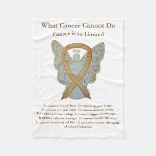 Couverture Polaire Ribbon de sensibilisation au cancer de l'enfant An