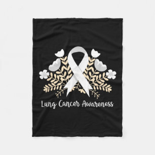 Couverture Polaire Ribbon de sensibilisation au cancer du poumon Canc