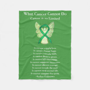 Couverture Polaire Ribbon Soft Chemo Blanche de sensibilisation au ca