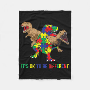Couverture Polaire Ribbon T-Rex Dino Dinosaur B Sensibilisation sur l
