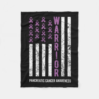 Couverture Polaire Ribbon violet guerrier Sensibilisation au cancer p