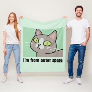 Couverture Polaire RICK ET MORTY™ Je viens de l'espace extra-atmo
