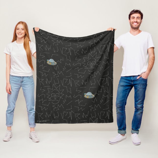Couverture Polaire RICK ET MORTY™ | Rick Motif Constellation (En situation)