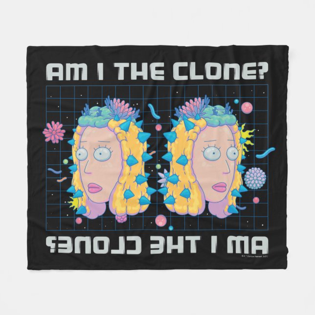 Couverture Polaire RICK ET MORTY™ | Suis-Je Le Clone ? (Devant (Horizontal))