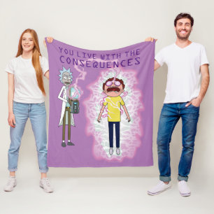 Couverture Polaire RICK ET MORTY™ Vous Vivez Avec Les Conséquenc