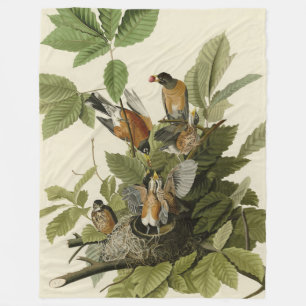 Couverture Polaire Robin américain d'Audubon's Birds of America