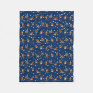 Couverture Polaire Robin Party Fleece Blanket (Navy)