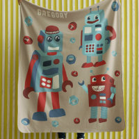 Robots rétro mignons Sci-Fi personnalisé