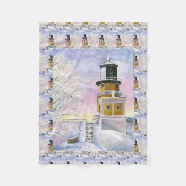 Couverture Polaire Roche fendue du phare de janvier (Devant)