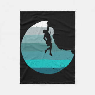 Couverture Polaire Rock Climbing Retro Bouldering Climber Vintage Sty