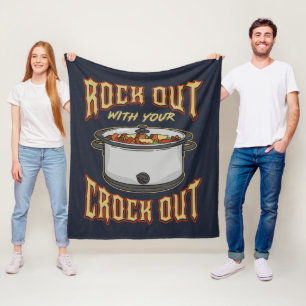 Couverture Polaire Rock Out with Your Crock Out Novelty