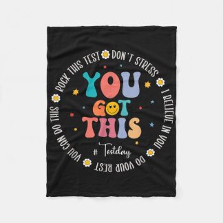 Couverture Polaire Rock The Test Teacher Test Day Tests Motivationnel