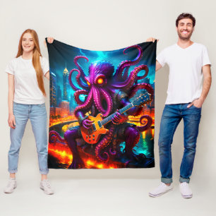 Couverture Polaire Rockstar du monstre Kraken