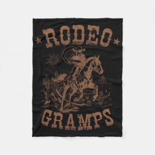 Couverture Polaire Rodeo Gramps Western Cowboy Family Matching Père