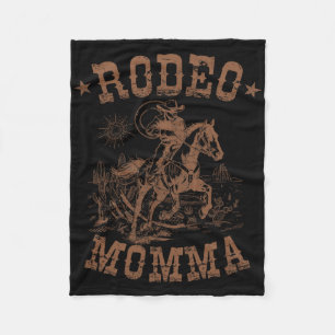 Couverture Polaire Rodeo Momma Western Cowboy Famille Matching Mère'