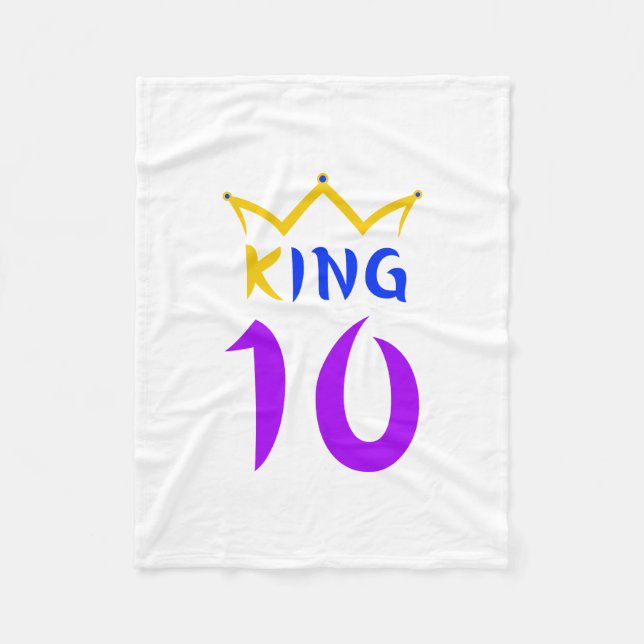 Couverture Polaire Roi 10 (Devant)