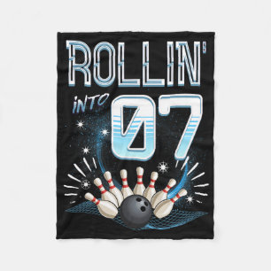 Couverture Polaire Rollin' Into 7 Bowling Anniversaire 7e Bowler Anni