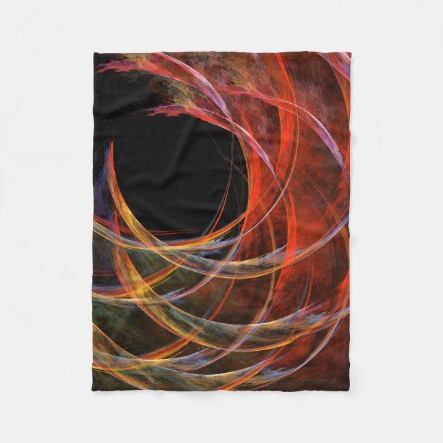 Couverture Polaire Rompre le cercle de l'art Abstrait (Devant)