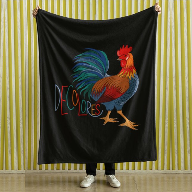 Couverture Polaire Rooster coloré DeColores Cursillo (Créateur téléchargé)