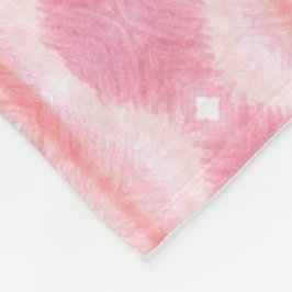 Couverture Polaire Rose avec blanc