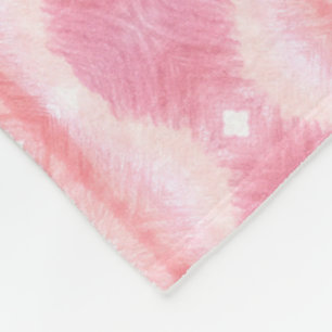 Couverture Polaire Rose avec blanc