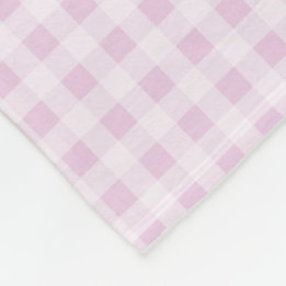 Couverture Polaire Rose Bonbon à Carreaux