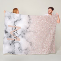 Rose brillant Parties scintillant or Marbre Ombre