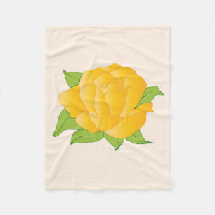 Couverture Polaire Rose jaune moderne