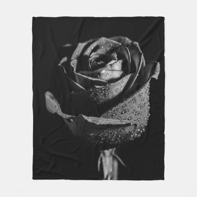 Couverture Polaire Rose noir  (Devant)