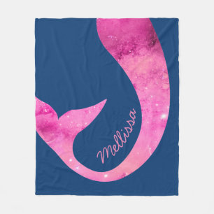 Couverture Polaire Rose nommé fait sur commande de demi d'amusement