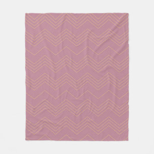 Couverture Polaire Rose, simple, moderne, cool, motif en zigzag tenda