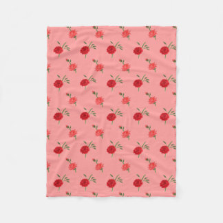 Couverture Polaire Roses